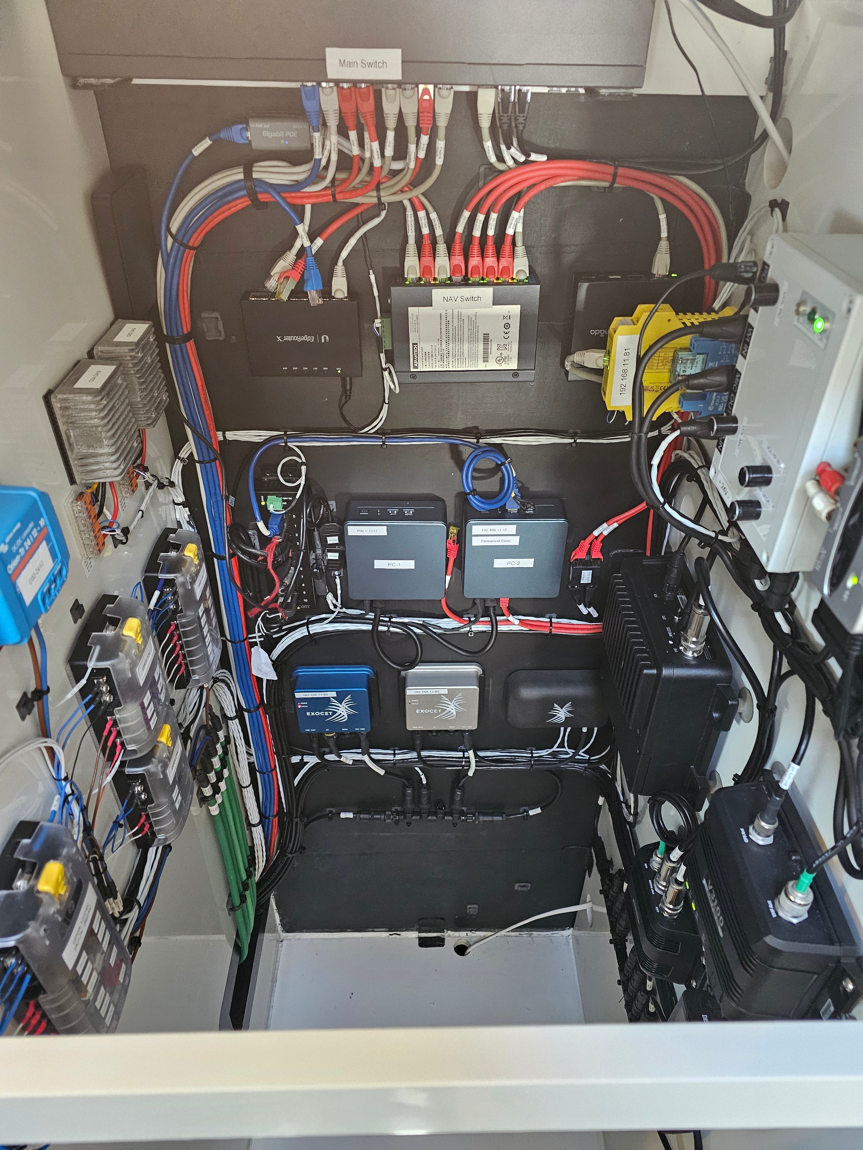 Centraliseret elektronikinstallation på Maxi 100